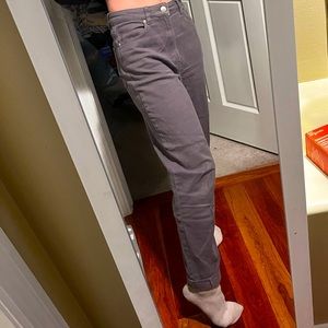 Grey mom styled pants